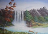 Landscape Mural Painting Montreal Quebec
